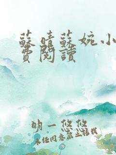 苏晴苏婉小说免费阅读