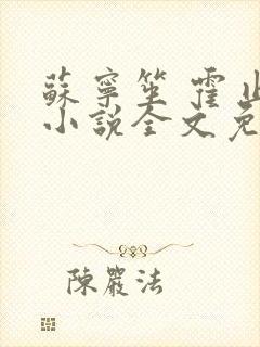 苏宁笙 霍止行小说全文免费阅读