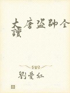 大唐盗帅全文阅读