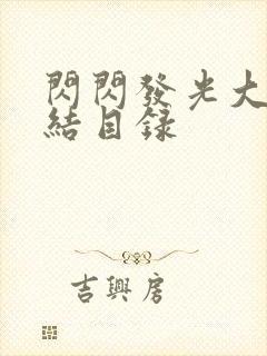 闪闪发光大团圆结目录