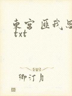 东宫 匪我思存 txt