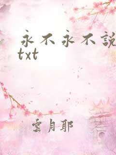 永不永不说再见txt