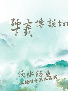 师士传说txt下载
