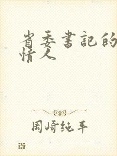 省委书记的秘密情人