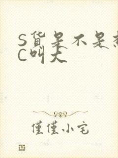S货是不是想挨C叫大