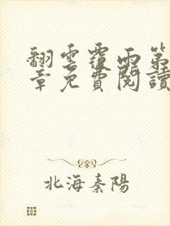 翻云覆雨第26章免费阅读全文