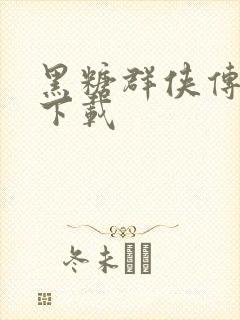 黑糖群侠传全集下载