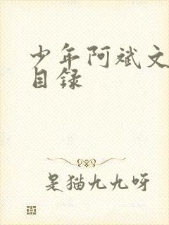 少年阿斌文说读目录