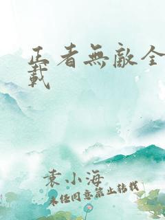 正者无敌全集下载