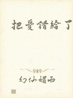 把爱错给了你