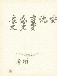 夜盛霆沈安然全文免费
