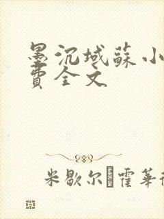 墨沉域苏小柠免费全文