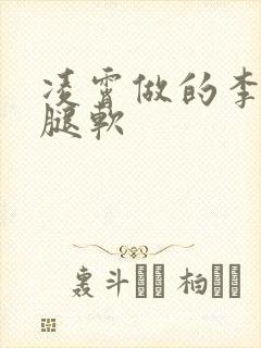 凌霄做的李尖尖腿软