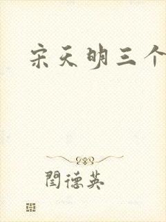 宋天明三个婆娘