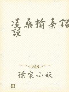 凌桑榆秦铭畅小说