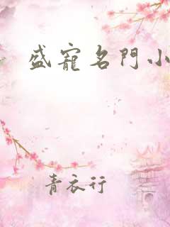 盛宠名门小夫人