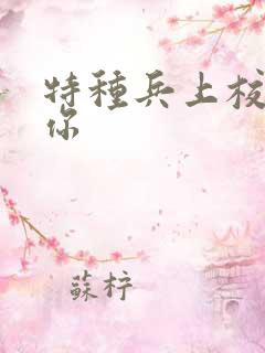特种兵上校赖上你