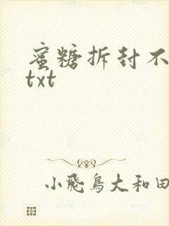 蜜糖拆封不准退txt