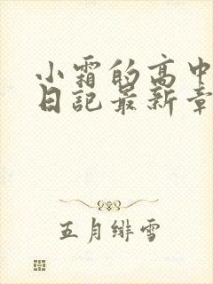 小霜的高中成长日记最新章节