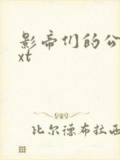 影帝们的公寓txt