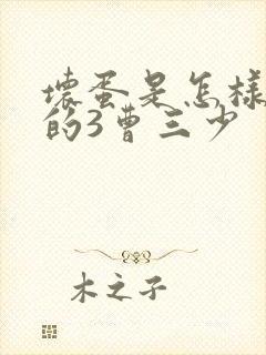 坏蛋是怎样炼成的3曹三少