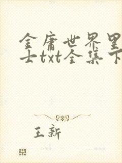 金庸世界里的道士txt全集下载