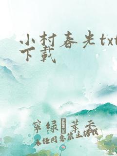 小村春光txt下载