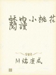 酥肉小桃花全文阅读