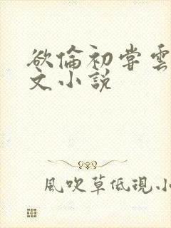 欲伦初尝云雨全文小说