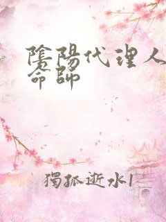 阴阳代理人之改命师