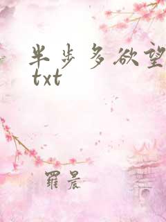 半步多欲望传说 txt