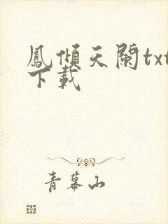 凤倾天阑txt下载