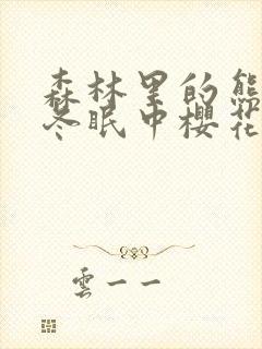 森林里的熊先生冬眠中樱花动漫