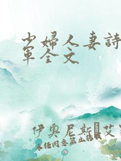 少妇人妻诗雨小军全文