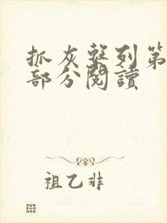 抓灰系列第33部分阅读