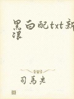黑白配txt新浪