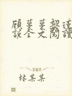 顾蔓蔓黎瑾泽小说全文阅读