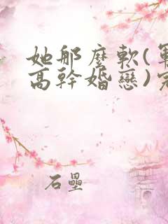 她那么软(军婚高干婚恋)完结