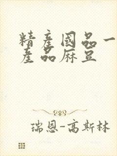 精产国品一二三产品麻豆