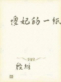 傻妃的一纸休书