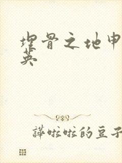 埋骨之地申屠奎英