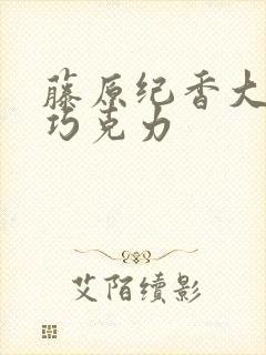 藤原纪香大战黑巧克力