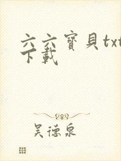 六六宝贝txt下载