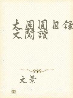 大团圆目录及全文阅读