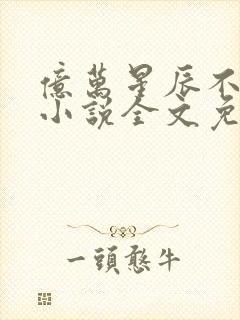 亿万星辰不及你小说全文免费阅读