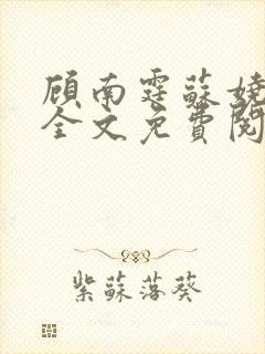 顾南霆苏娆小说全文免费阅读