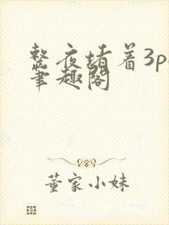 整夜堵着3pH笔趣阁