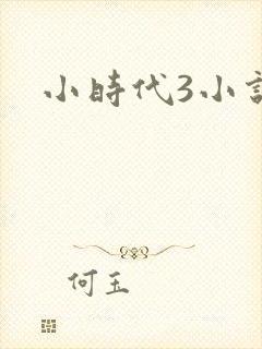 小时代3小说