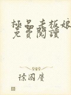 极品老板娘全文免费阅读