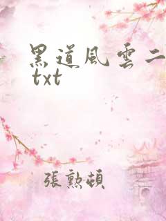 黑道风云二十年 txt